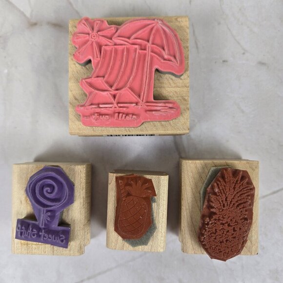 Bundle of 9 Assorted "Summertime" Stamps, Stampin Up and Others Butterfly - Picture 5 of 8